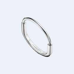 티파니 앤 코 뱅글 락 팔찌 화이트 골드